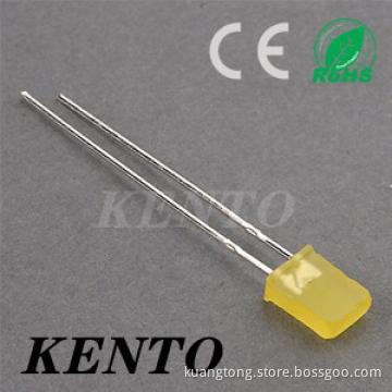 NEW 2*5*7mm Square Type Long feet diffused Yellow LED Ultra bright
